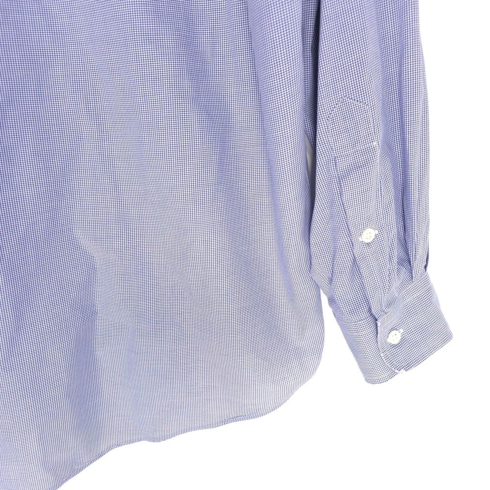 RALPH LAUREN BLAKE Men's Shirt MEDIUM Blue Check PIMA COTTON Vitage HONG KONG - Picture 9 of 11
